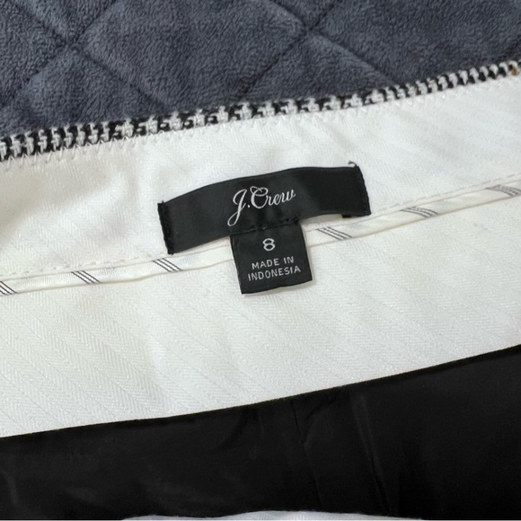 J. Crew Plaid Wool Cropped Pants Size 8 - Picture 4 of 9